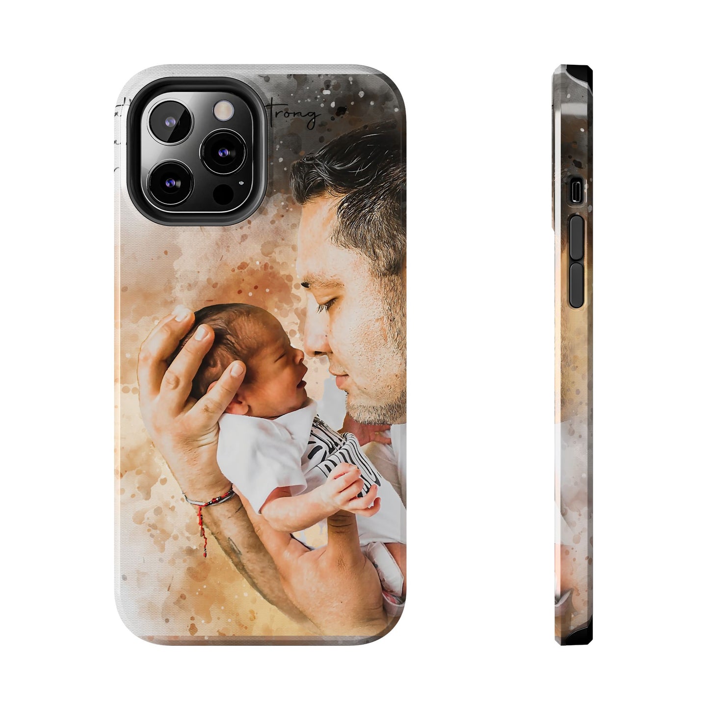 Custom Watercolor Photo On Phone Case Personalized Cell Phone Case Picture