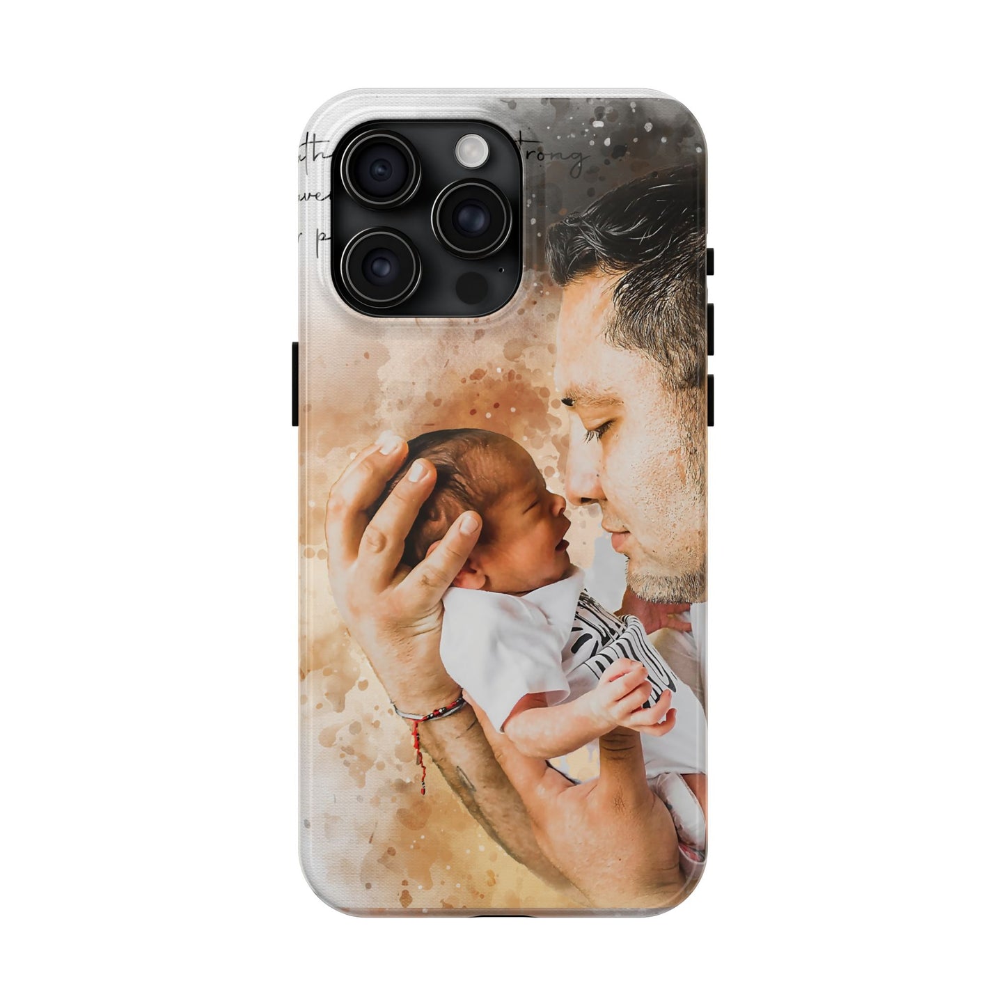 Custom Watercolor Photo On Phone Case Personalized Cell Phone Case Picture