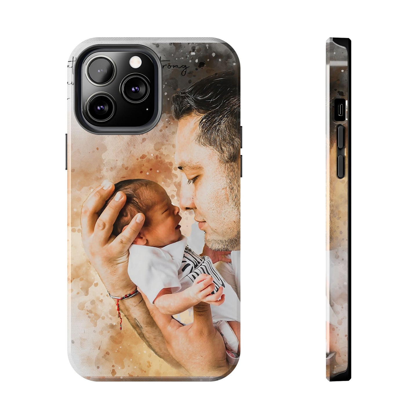 Custom Watercolor Photo On Phone Case Personalized Cell Phone Case Picture