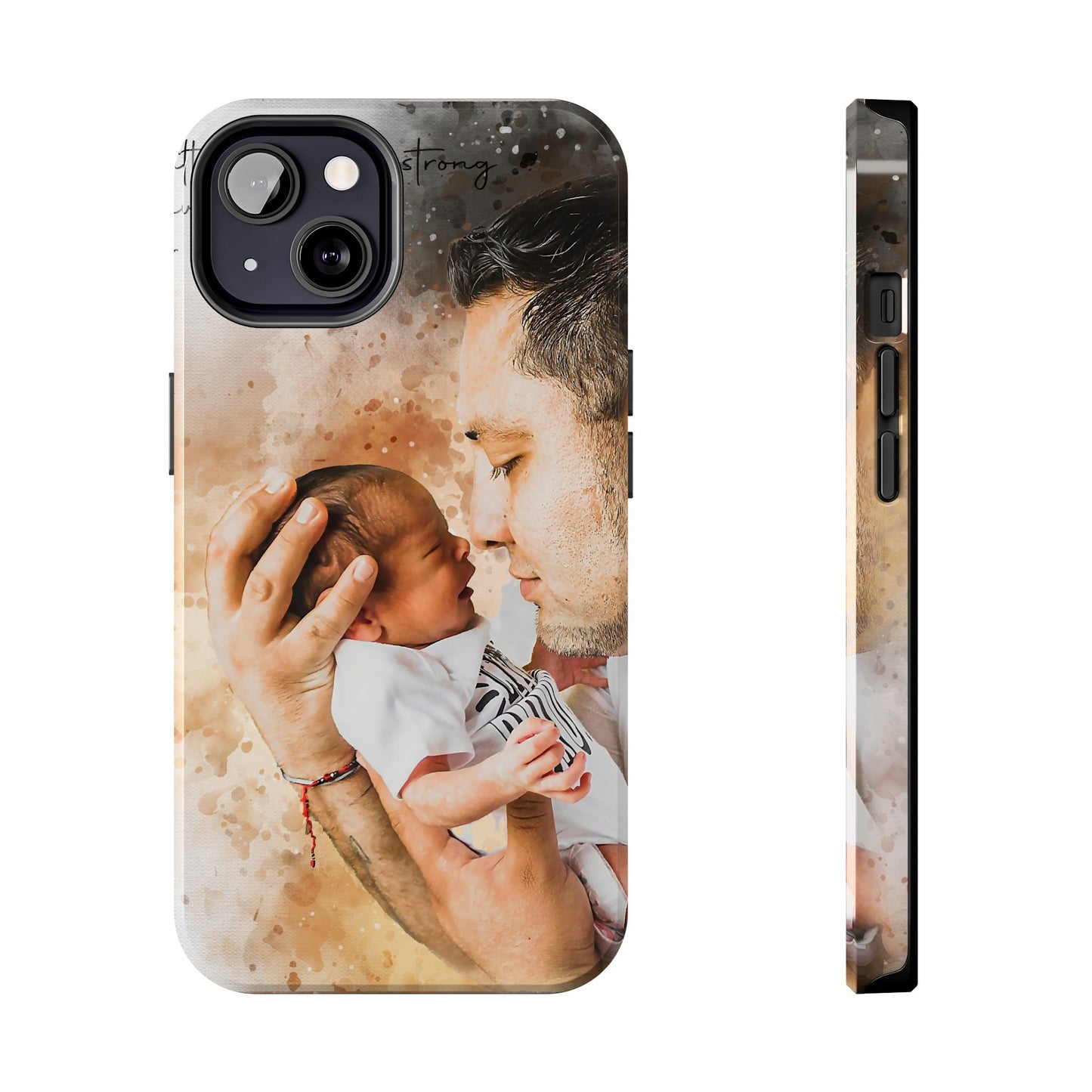 Custom Watercolor Photo On Phone Case Personalized Cell Phone Case Picture