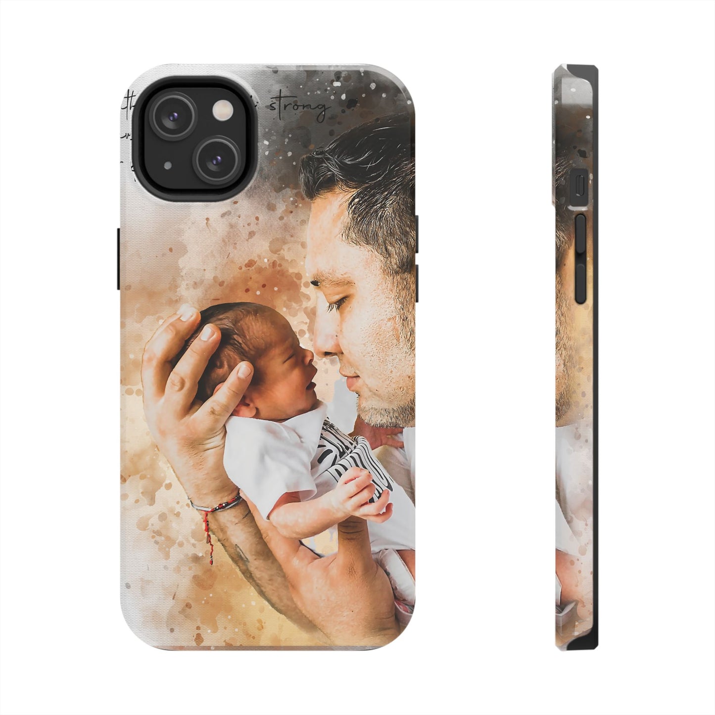 Custom Watercolor Photo On Phone Case Personalized Cell Phone Case Picture