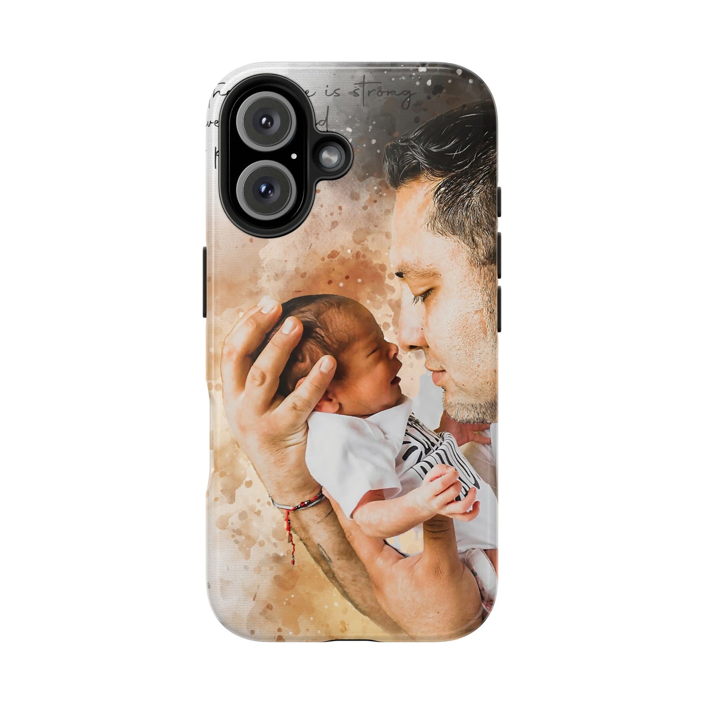 Custom Watercolor Photo On Phone Case Personalized Cell Phone Case Picture