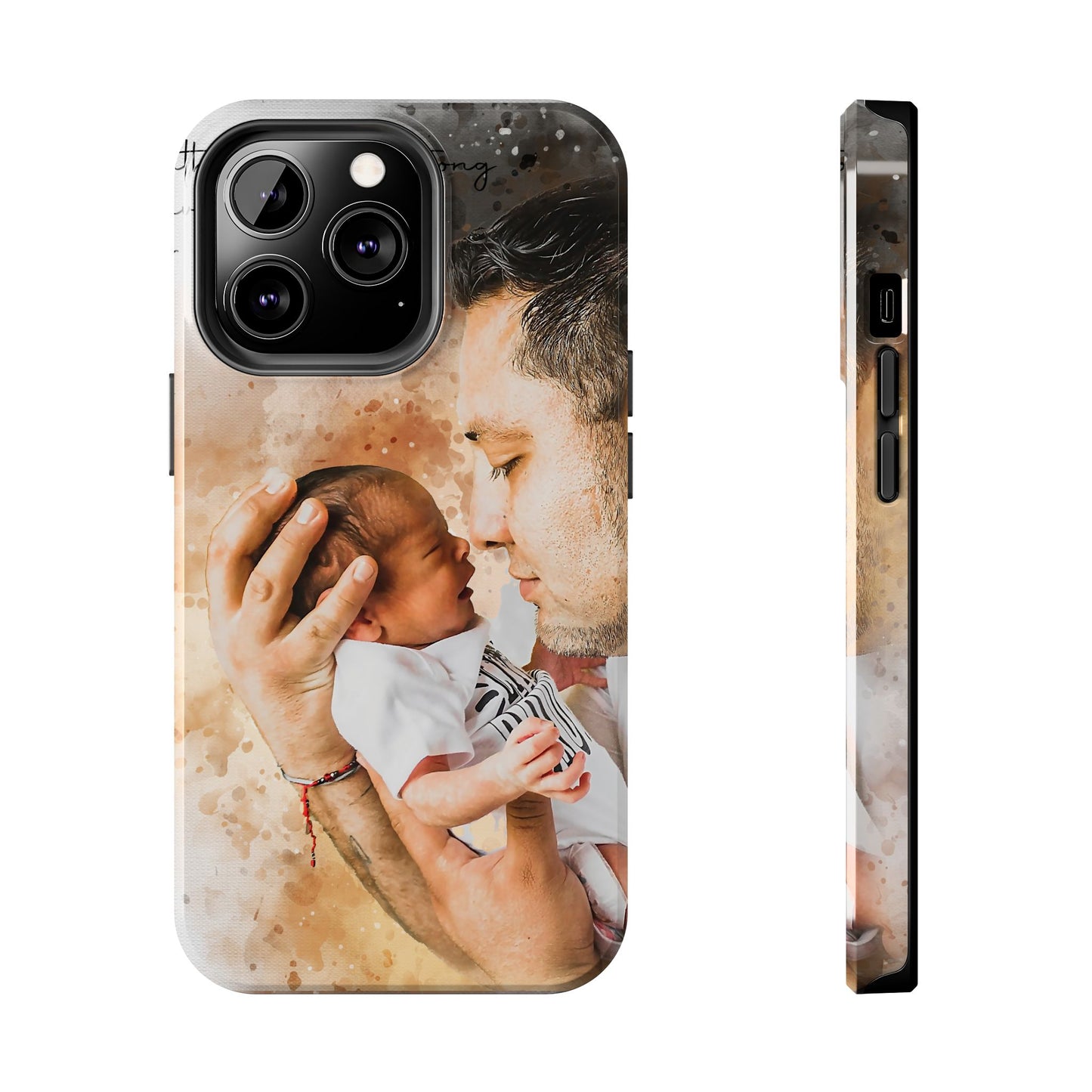 Custom Watercolor Photo On Phone Case Personalized Cell Phone Case Picture