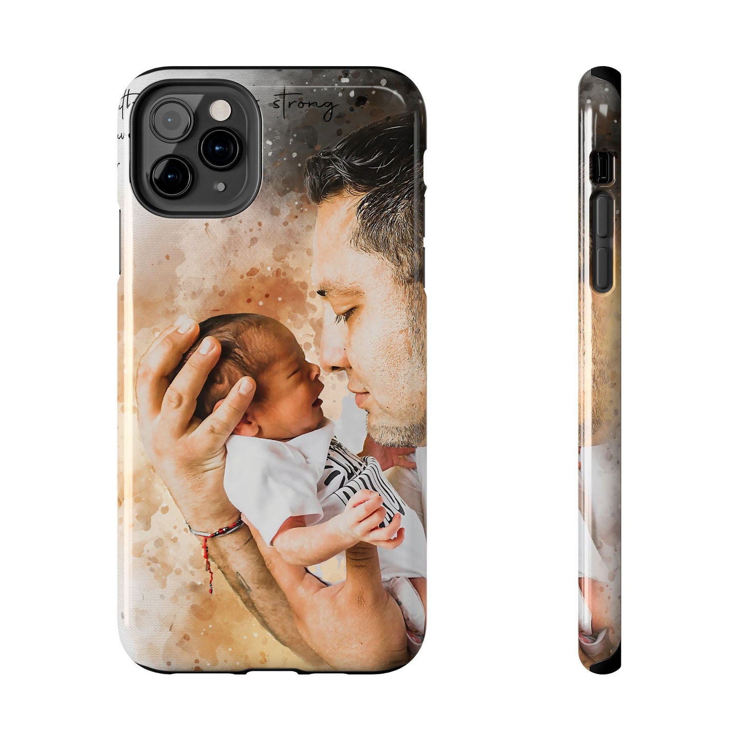 Custom Watercolor Photo On Phone Case Personalized Cell Phone Case Picture