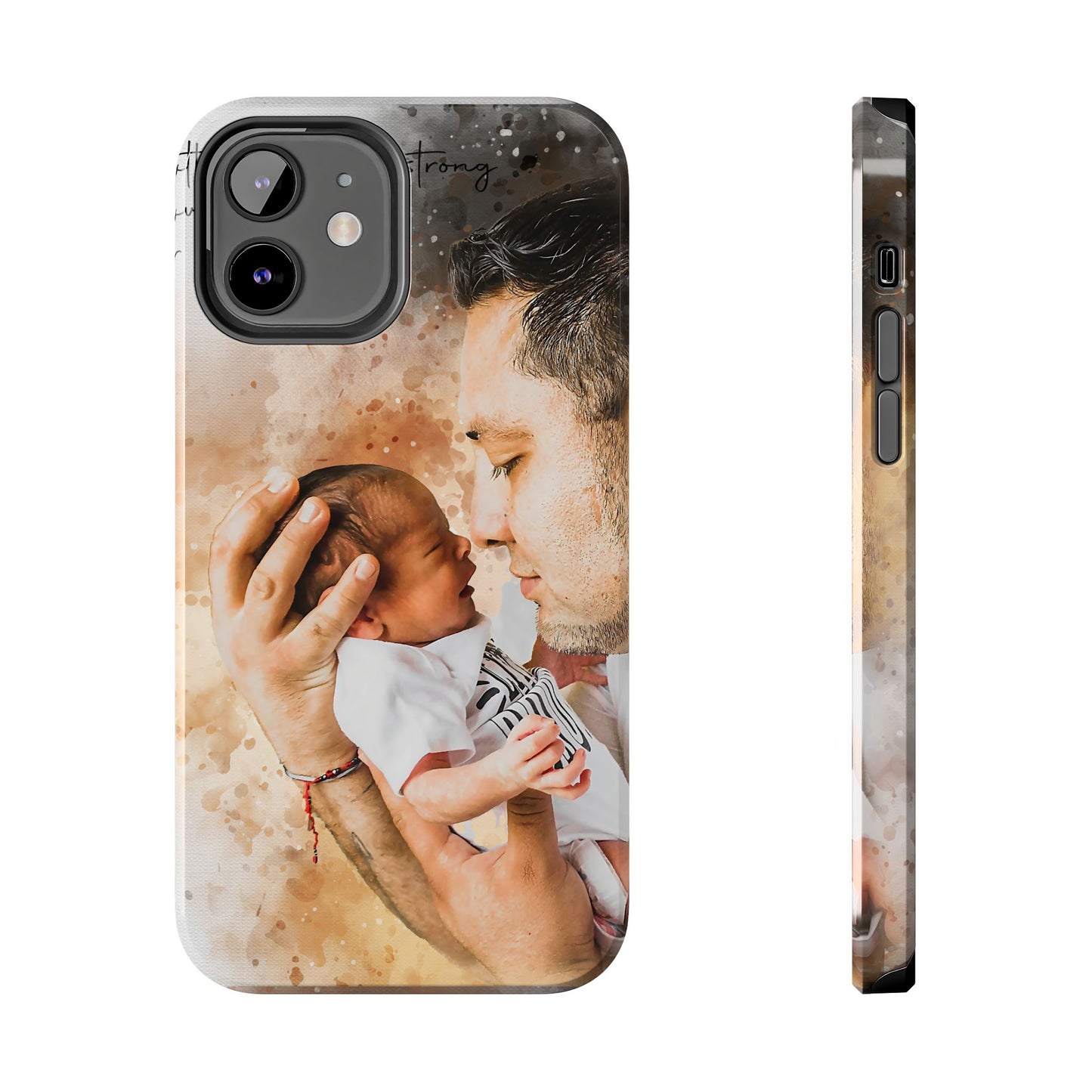 Custom Watercolor Photo On Phone Case Personalized Cell Phone Case Picture