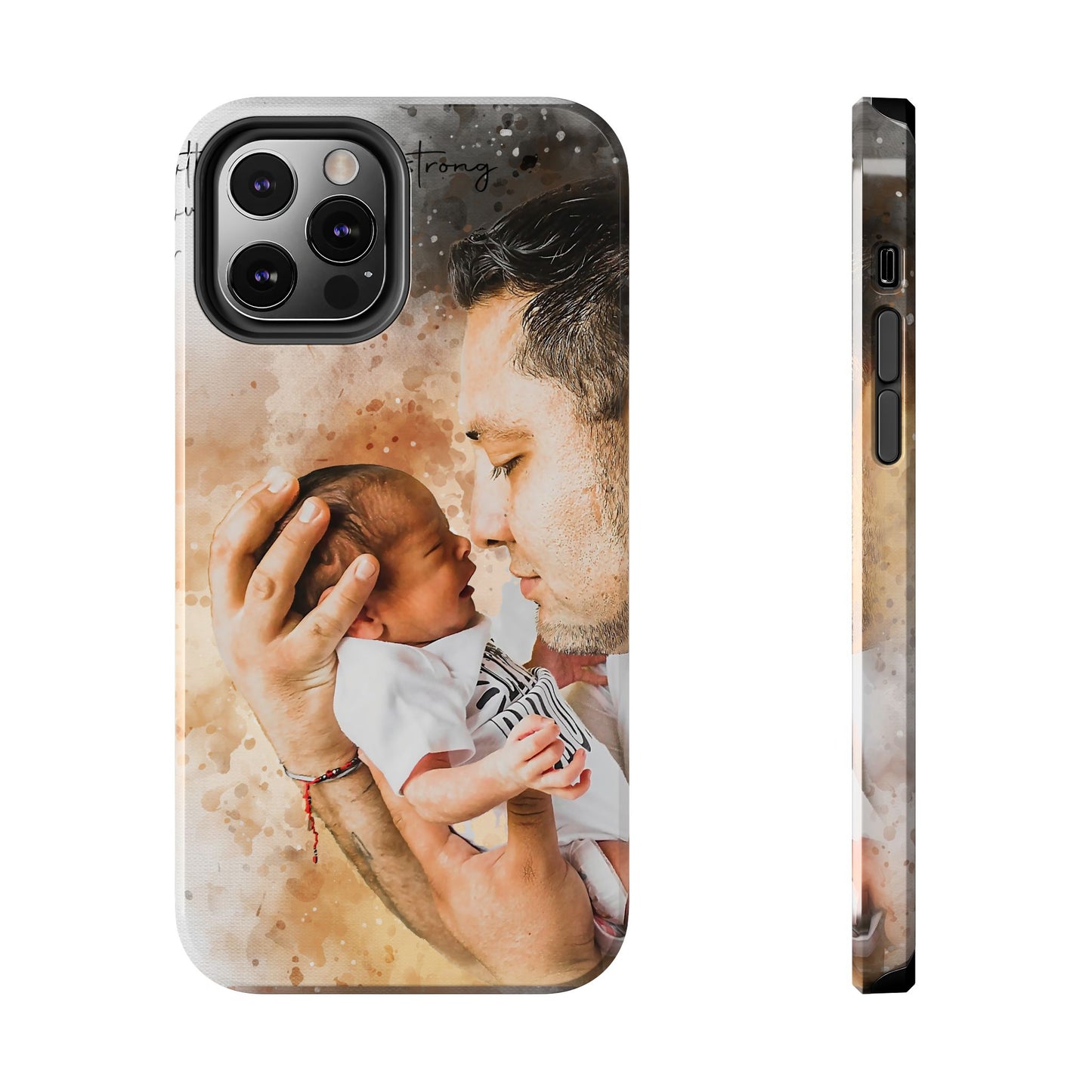 Custom Watercolor Photo On Phone Case Personalized Cell Phone Case Picture