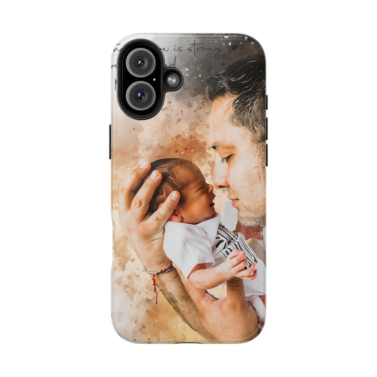 Custom Watercolor Photo On Phone Case Personalized Cell Phone Case Picture