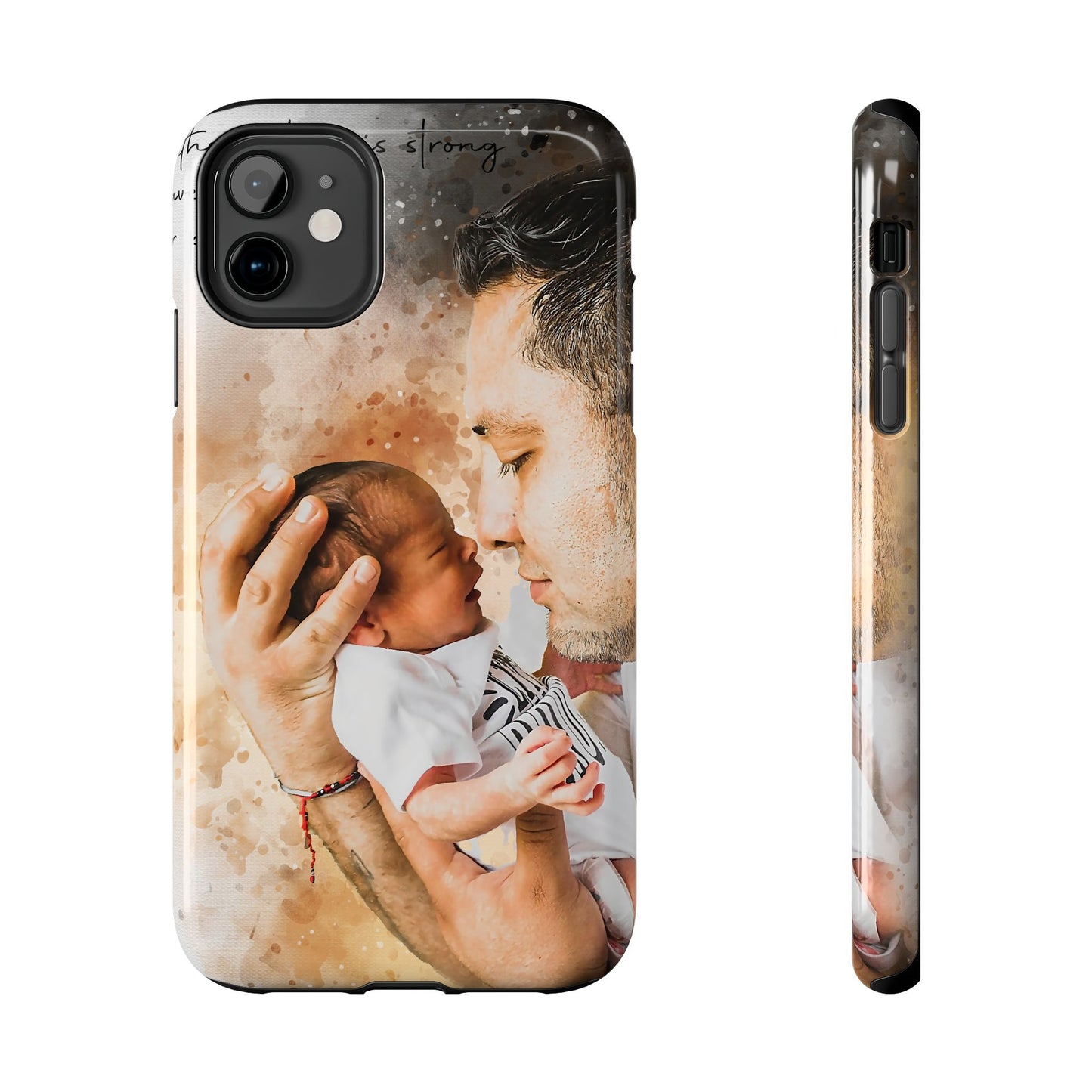 Custom Watercolor Photo On Phone Case Personalized Cell Phone Case Picture