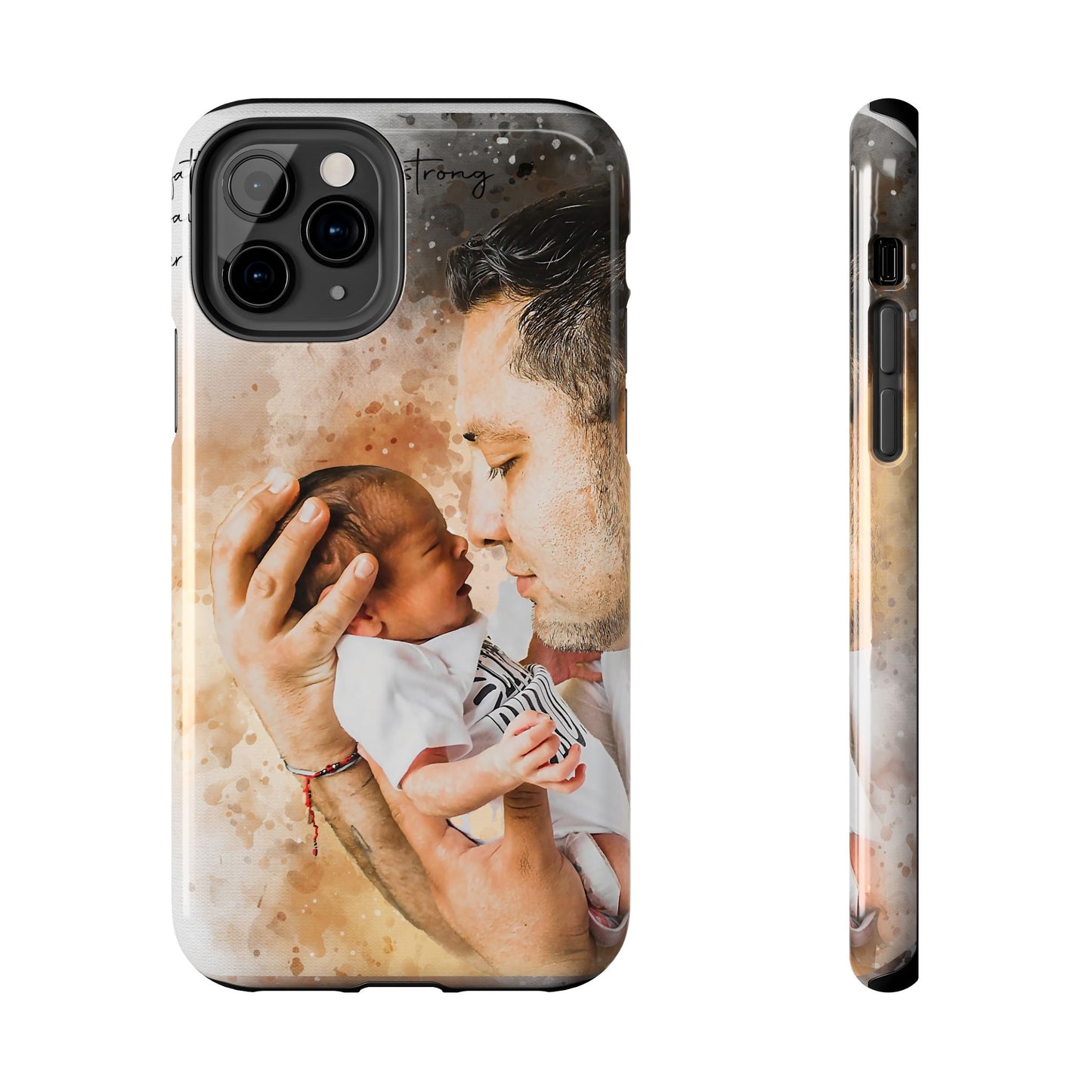 Custom Watercolor Photo On Phone Case Personalized Cell Phone Case Picture