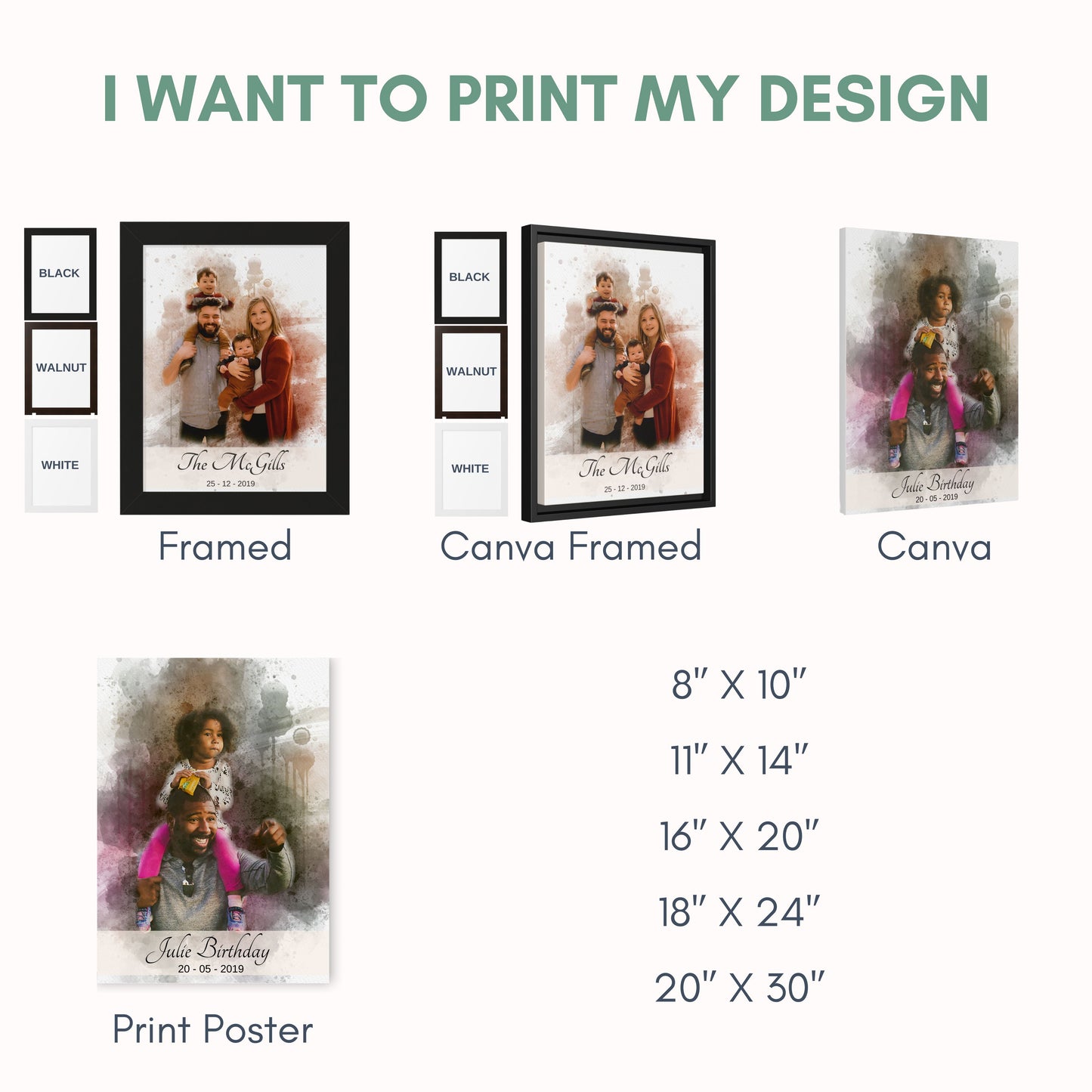 I want to print my design