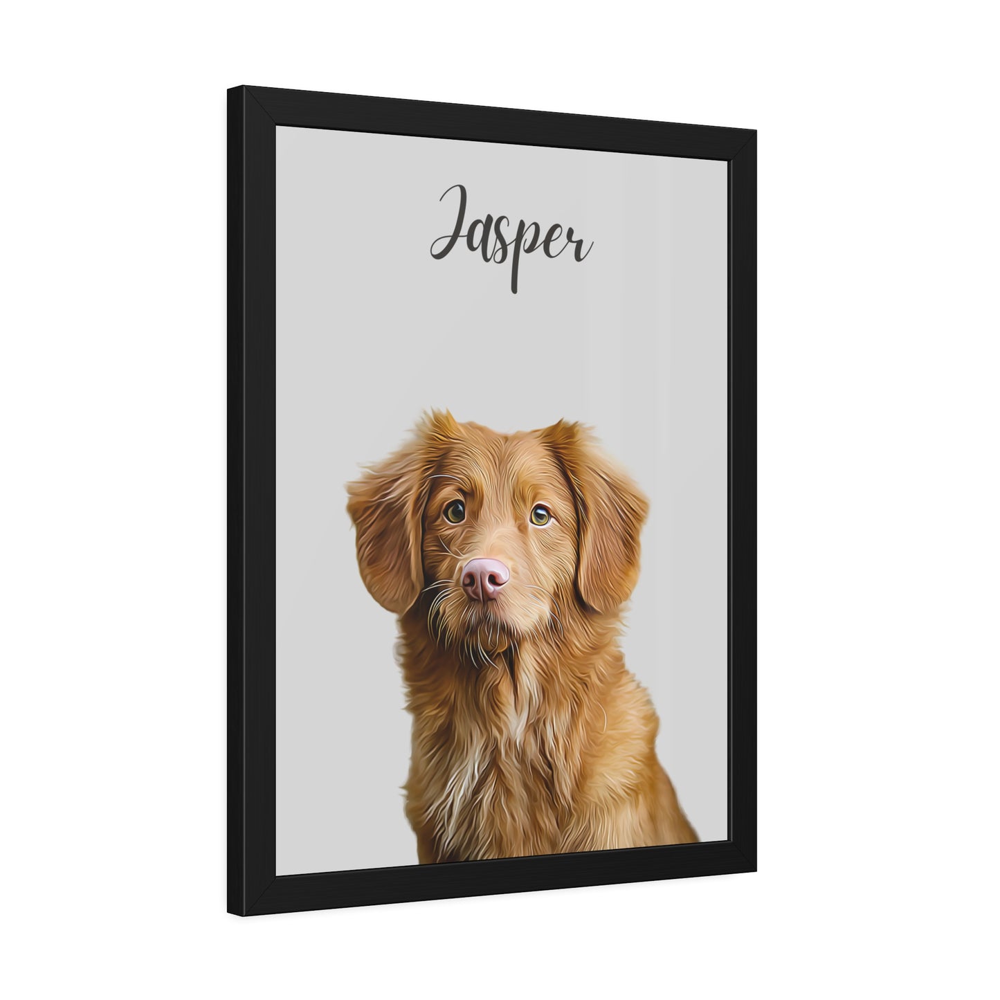 Custom Digital Oil Painted Pet Portrait Using Photo