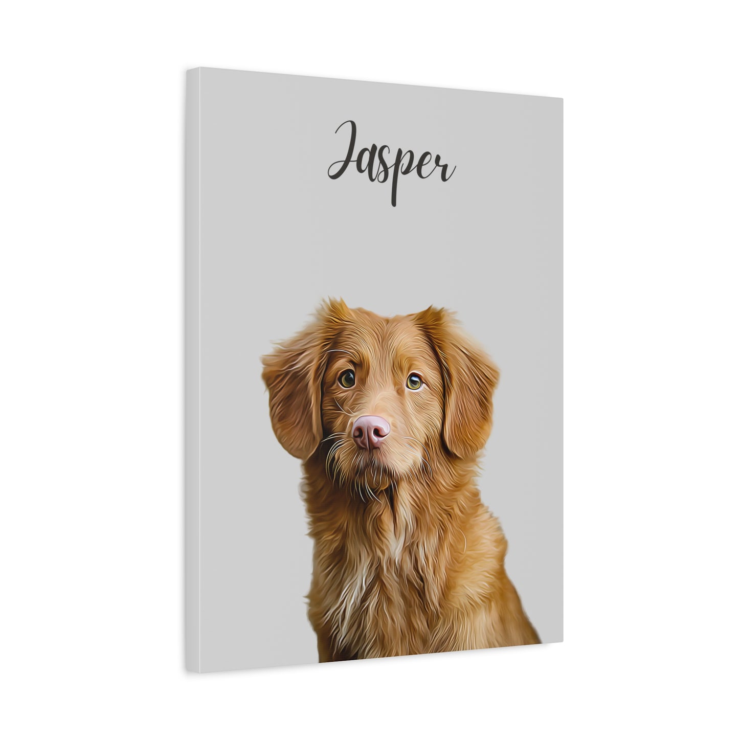 Custom Digital Oil Painted Pet Portrait Using Photo