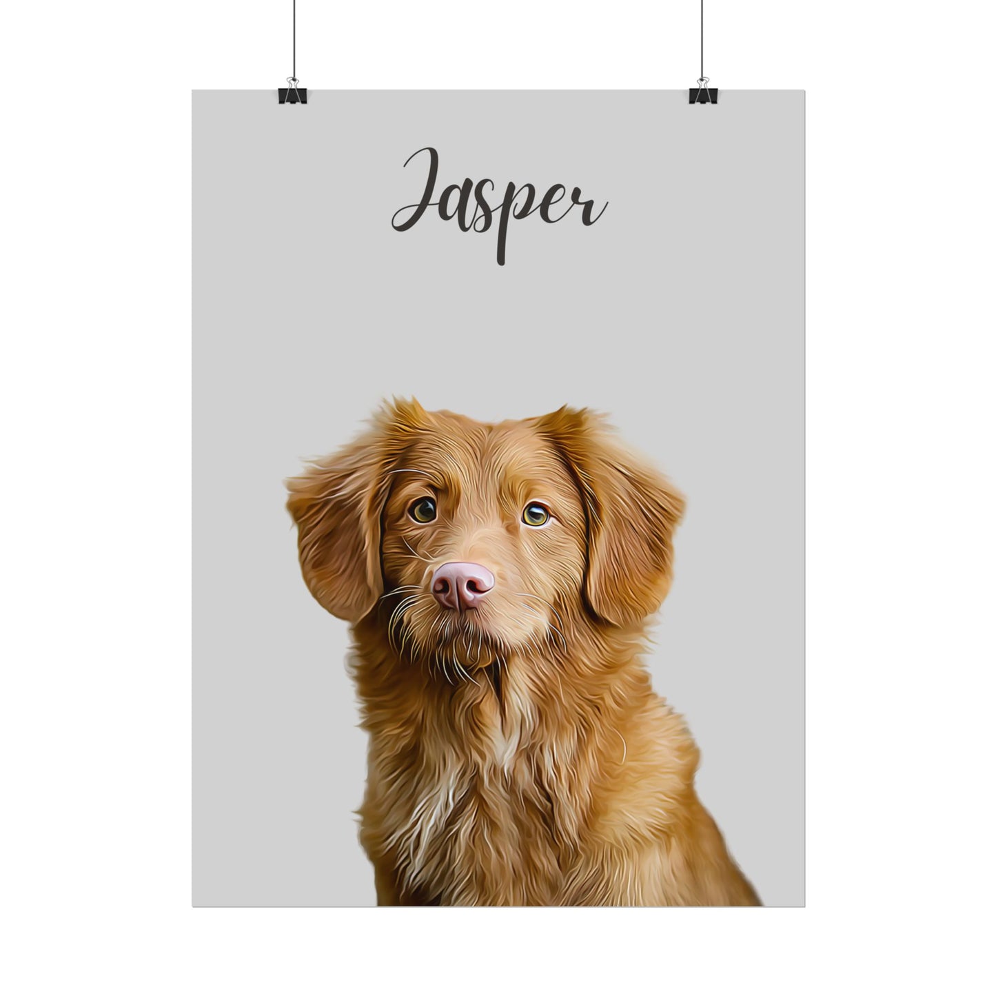 Custom Digital Oil Painted Pet Portrait Using Photo