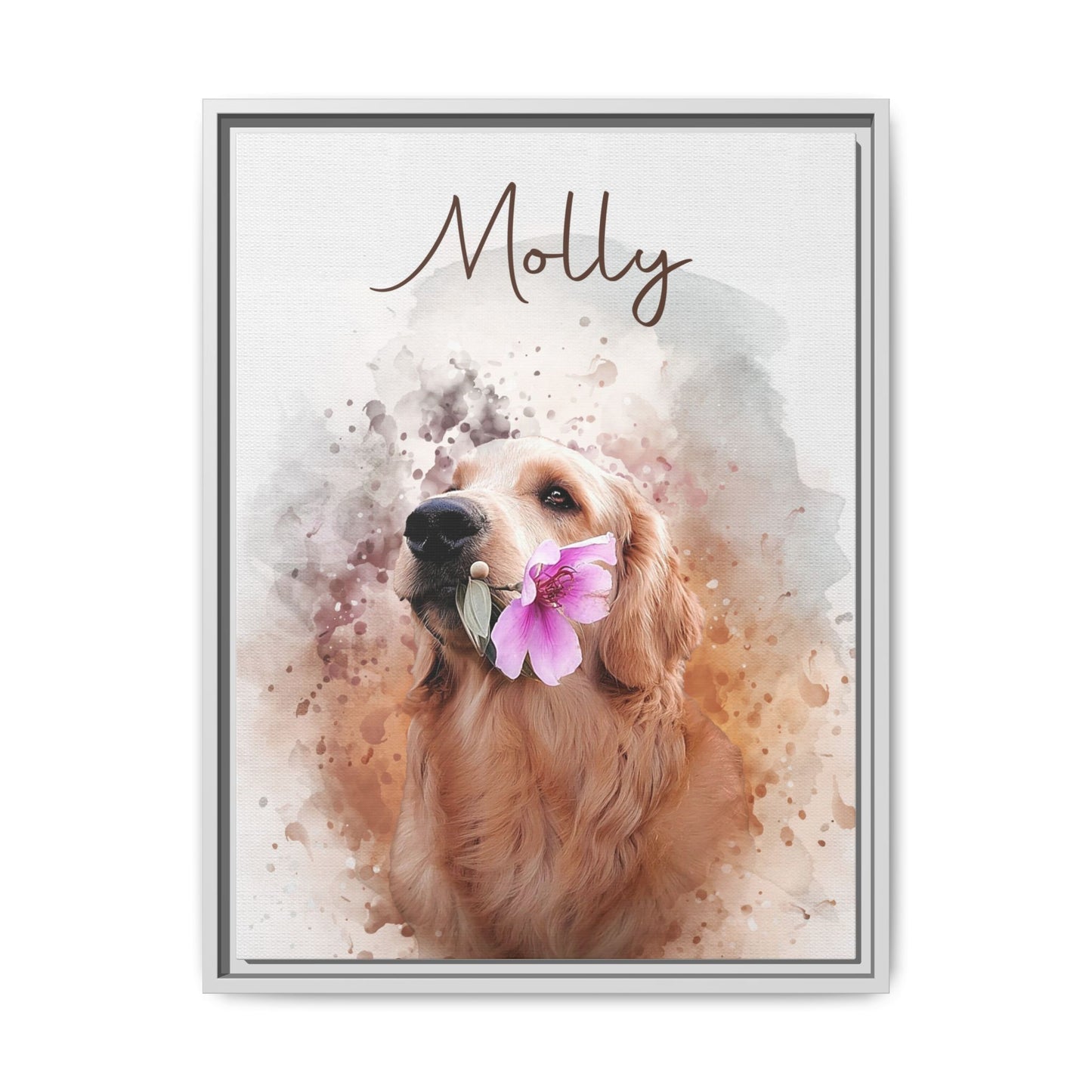 Custom Digital Watercolor Pet Portraits From Photo