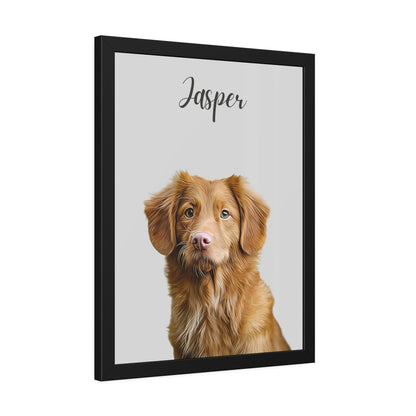 Portrait d'animal de compagnie personnalisé peint à l'huile numérique à partir d'une photo