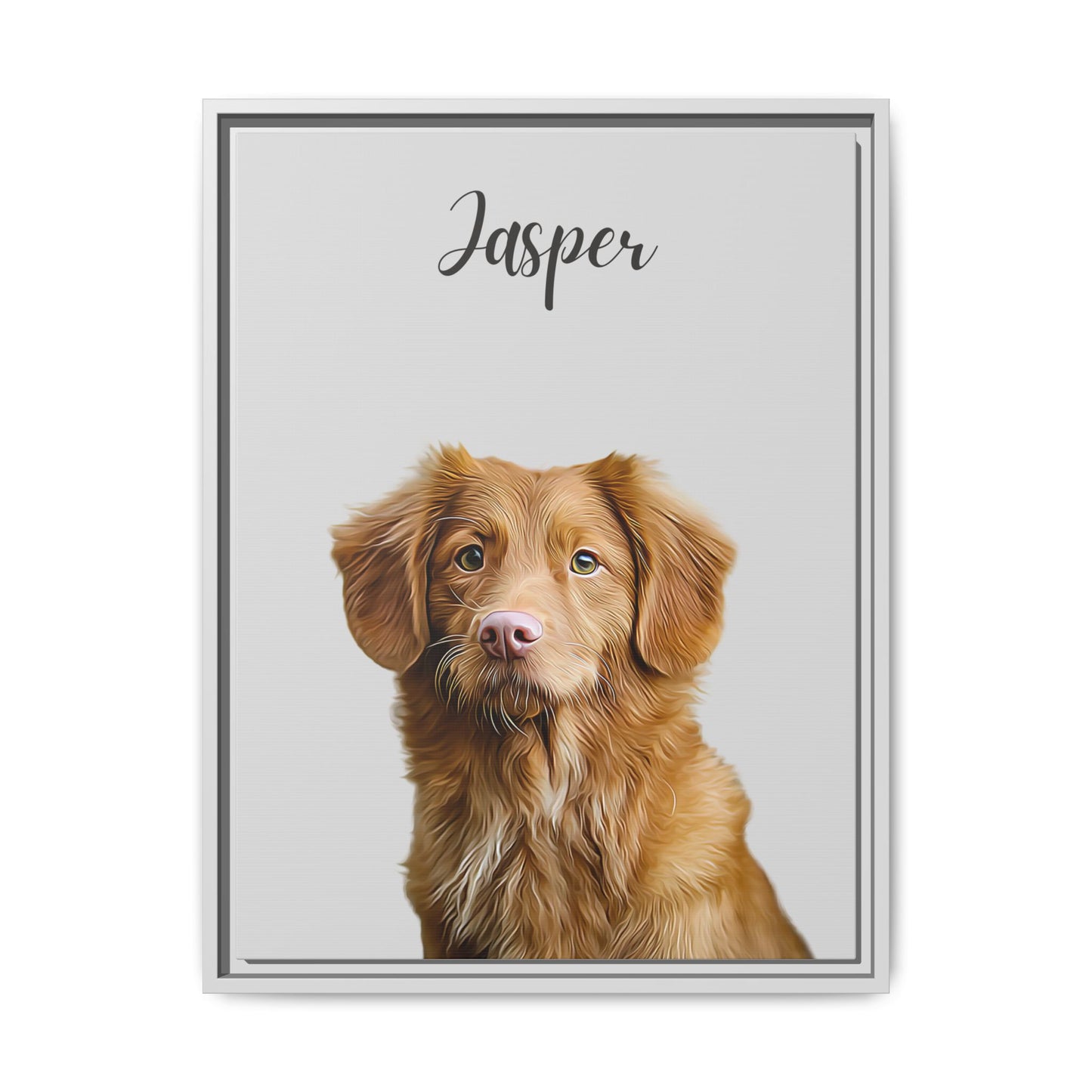 Portrait d'animal de compagnie personnalisé peint à l'huile numérique à partir d'une photo